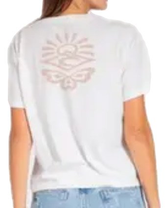 Blusinha Feminina Rip Curl Icons Of Surf Fitted M/Curta - Branco
