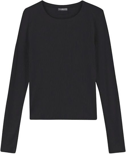 Blusinha Feminina Rip Curl Surf M/Longa Rib - Preto