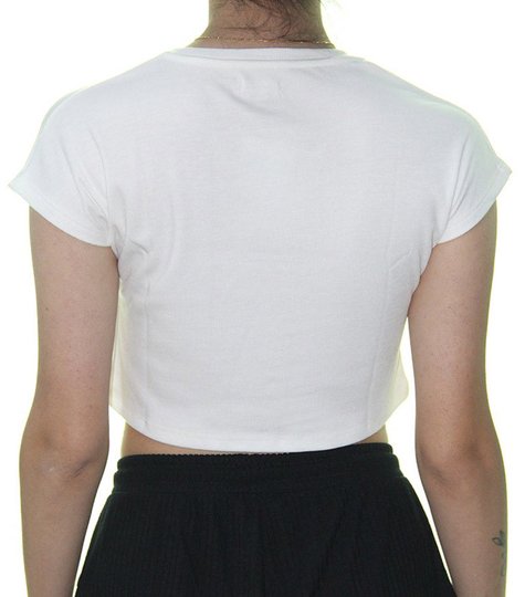 Blusinha Feminina Roxy Frozen Day Manga Curta - Off White