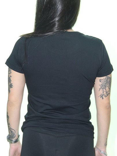 Blusinha Feminina Session Happy Girls Manga Curta Estampada - Preto