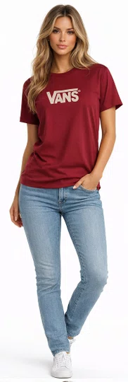 Blusinha Feminina Vans Stretch Logo - Vinho