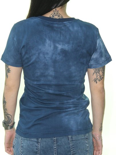 Blusinha Feminina Wats Stoned Manga Curta Estampada - Marinho