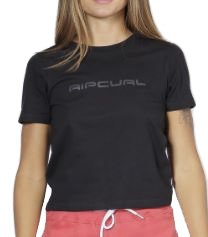 Blusinha Femnina Rip Curl Icons Of Surf Fitted - Preto