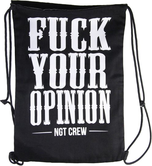 Bolsa Nugget Crew Fuck Your Opinion - Preto