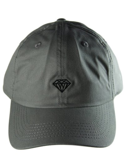 Boné Aba Curva Diamond Brilhante Strapback - Cinza