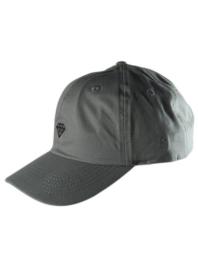 Boné Aba Curva Diamond Brilhante Strapback - Cinza