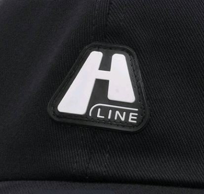Boné Aba Curva High 6 Panel Logo Line - Preto