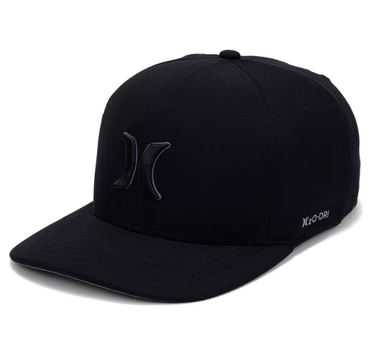 Boné Aba Curva Hurley Block - Preto