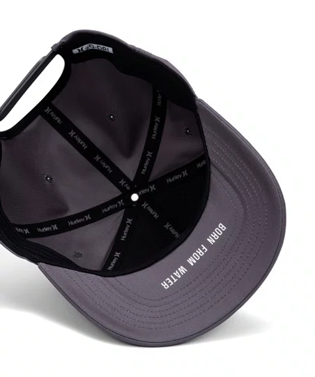Boné Aba Curva Hurley Coin - Cinza