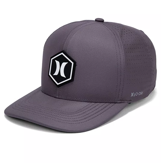 Boné Aba Curva Hurley Hexa - Cinza