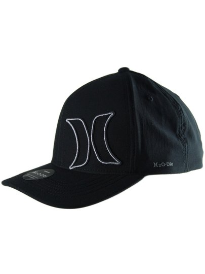 Boné Aba Curva Hurley Over - Preto
