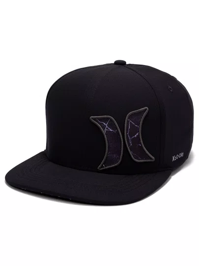 Boné Aba Curva Hurley Solo - Preto