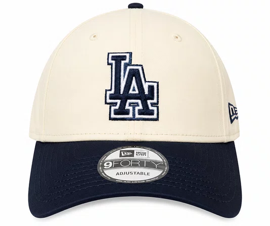 Boné Aba Curva New Era 940Snap Los Angeles Dodgers - Off White/Marinho
