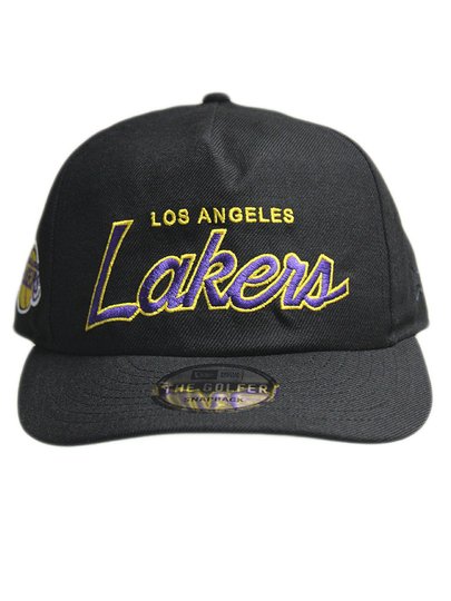 Boné Aba Curva New Era NBA Los Angeles Lakers - Preto