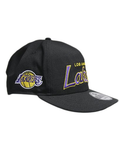 Boné Aba Curva New Era NBA Los Angeles Lakers - Preto