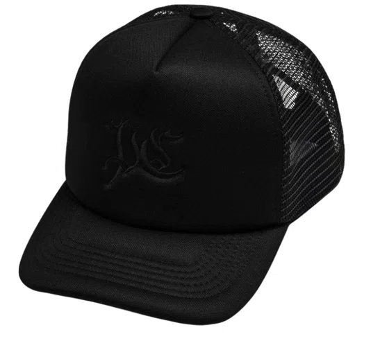 Boné Aba Curva Plano C Trucker - Preto