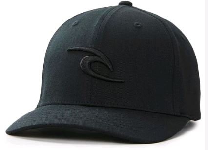 Boné Aba Curva Rip Curl Tepan Flexfit - Preto