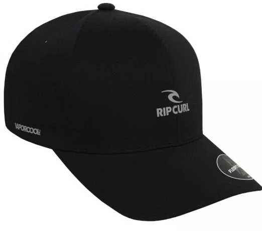 Boné Aba Curva Rip Curl Vaporcool Delta Flexfit - Preto