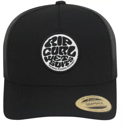 Boné Aba Curva Rip Curl Wetsuit Icon Trucker - Preto