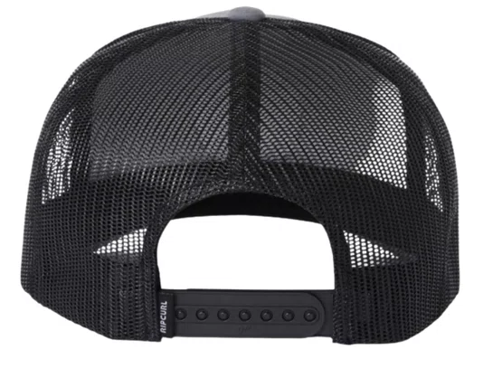 Boné Aba Curva Rip Curl WetSuit Icon Trucker - Preto/Cinza
