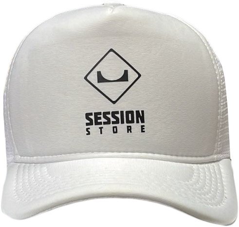 Boné Aba Curva Session Classico Trucker Skateboard 2024 - Branco