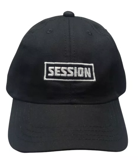 Boné Aba Curva Session Front Logo - Preto