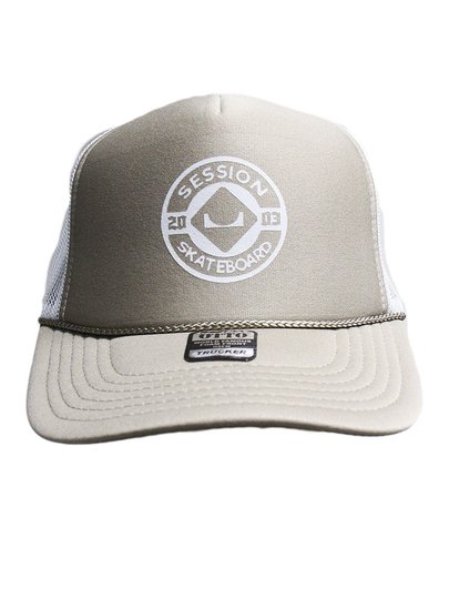 Boné Aba Curva Session Otto Skateboard - Bege/Branco