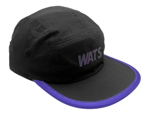 Boné Aba Reta Five Panel Holografico - Preto
