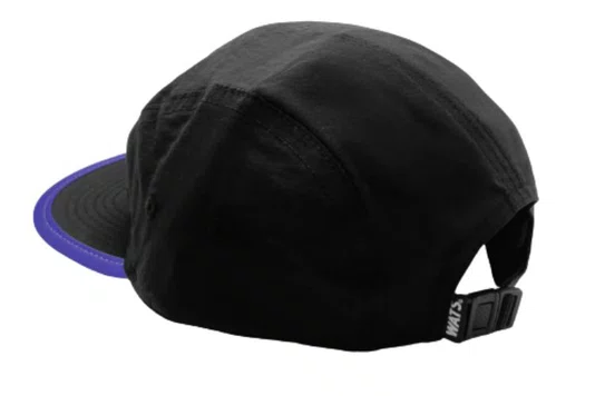 Boné Aba Reta Five Panel Holografico - Preto