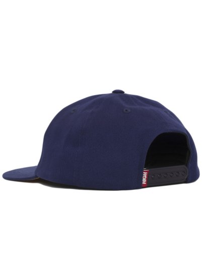 Boné Aba Reta High 6 Panel Logo - Marinho