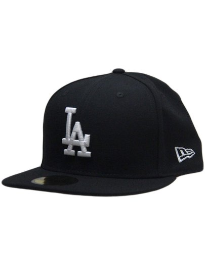 Boné Aba Reta New Era Fechado Dodgers 7 3/8 - Preto