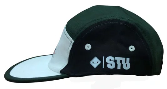Boné Aba Reta Session X Stu Five Panel - Branco/Verde