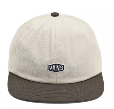 Boné Aba Reta Vans Hex Logo Jockey - Bege/Marrom