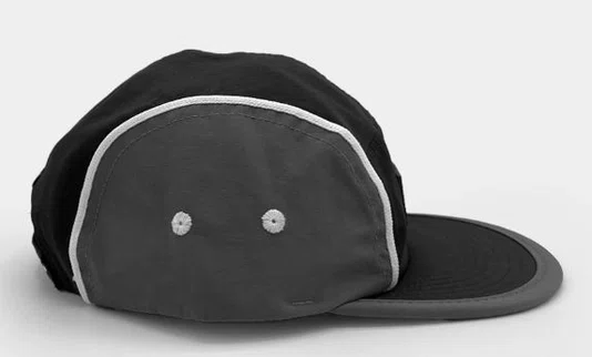 Boné Aba Reta Wats Five Panel Box - Preto/Cinza