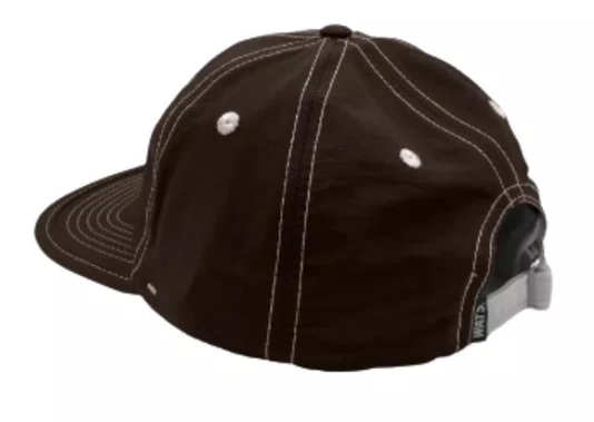 Boné Aba Reta Wats Five Panel Pesponto - Marrom