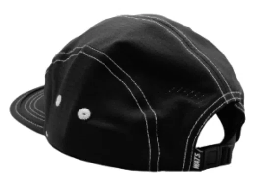 Boné Aba Reta Wats Five Panel Pesponto - Preto