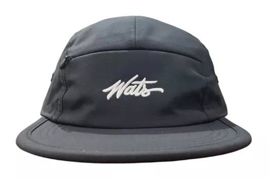 Boné Aba Reta Wats Five Panel Ziper Tag - Preto