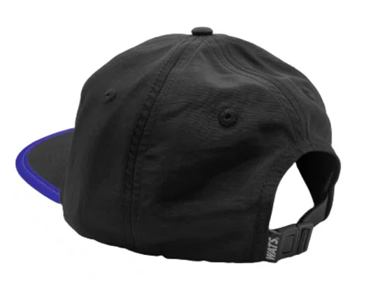 Boné Aba Reta Wats Six Panel Holografico - Preto/Roxo