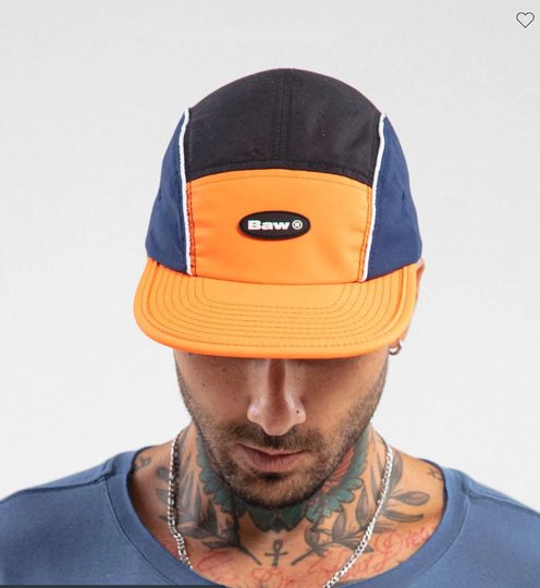 Boné Baw Five Panel Elipse - Laranja