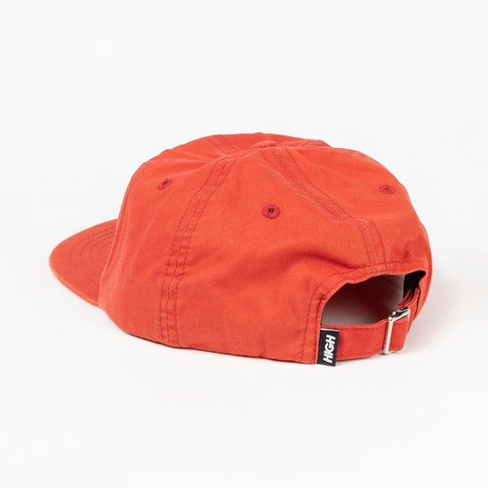 BONE HIGH 6 PANEL BLEACHED LOGO  VERMELHO