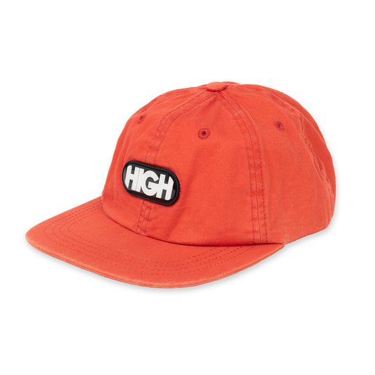 BONE HIGH 6 PANEL BLEACHED LOGO  VERMELHO