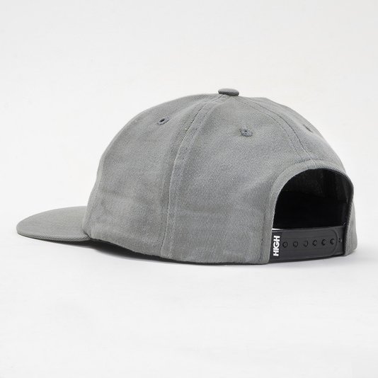 Boné High 6 Panel Logo - Cinza