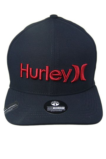 Boné Hurley O&Only - Preto/Vermelho 