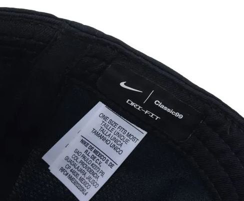 Boné Nike Unissex SB Classic99 Fechado logo bordado e respirável - Preto