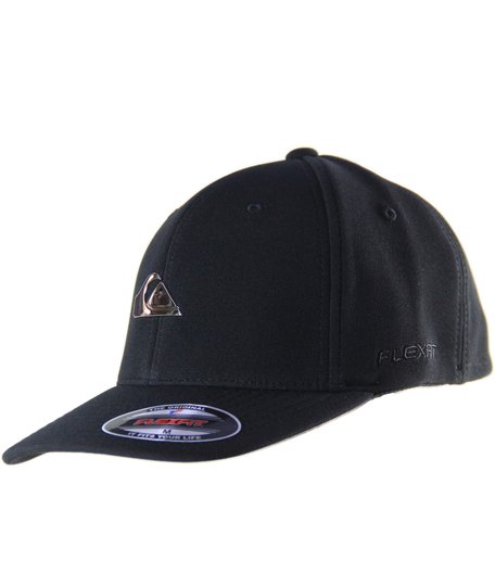 Bone Quiksilver Aba Curva Plate - Preto/Prata