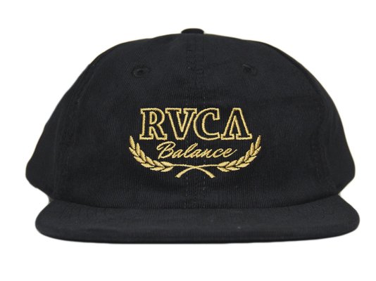 Boné Rvca Laurels Cord - Preto