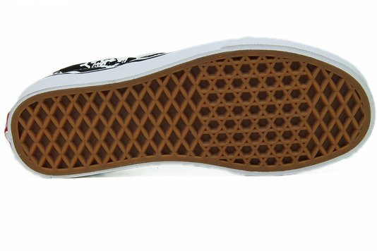 Tênis Feminino Vans Classic Slip On (Skulls) - Black/White