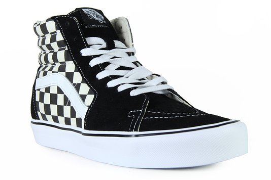 Tênis Masculino Vans SK8 Hi Lite - Checker Board/Black White