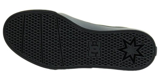 Tênis Feminino DC Trase TX W Cabedal em Lona - Black/Black/White