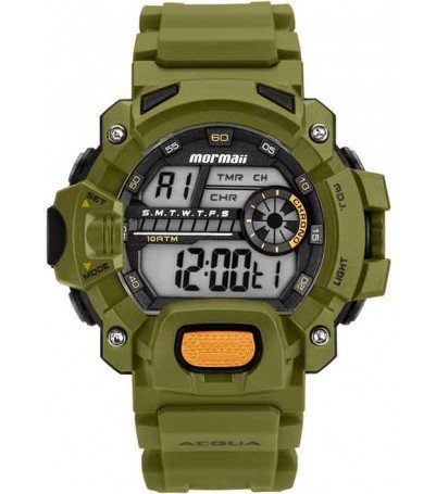 Relógio Mormaii MOZM1132/8V Digital - Verde Militar